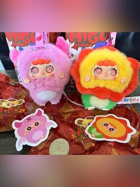 Pair of Migo Troublemaker Plush Pendants